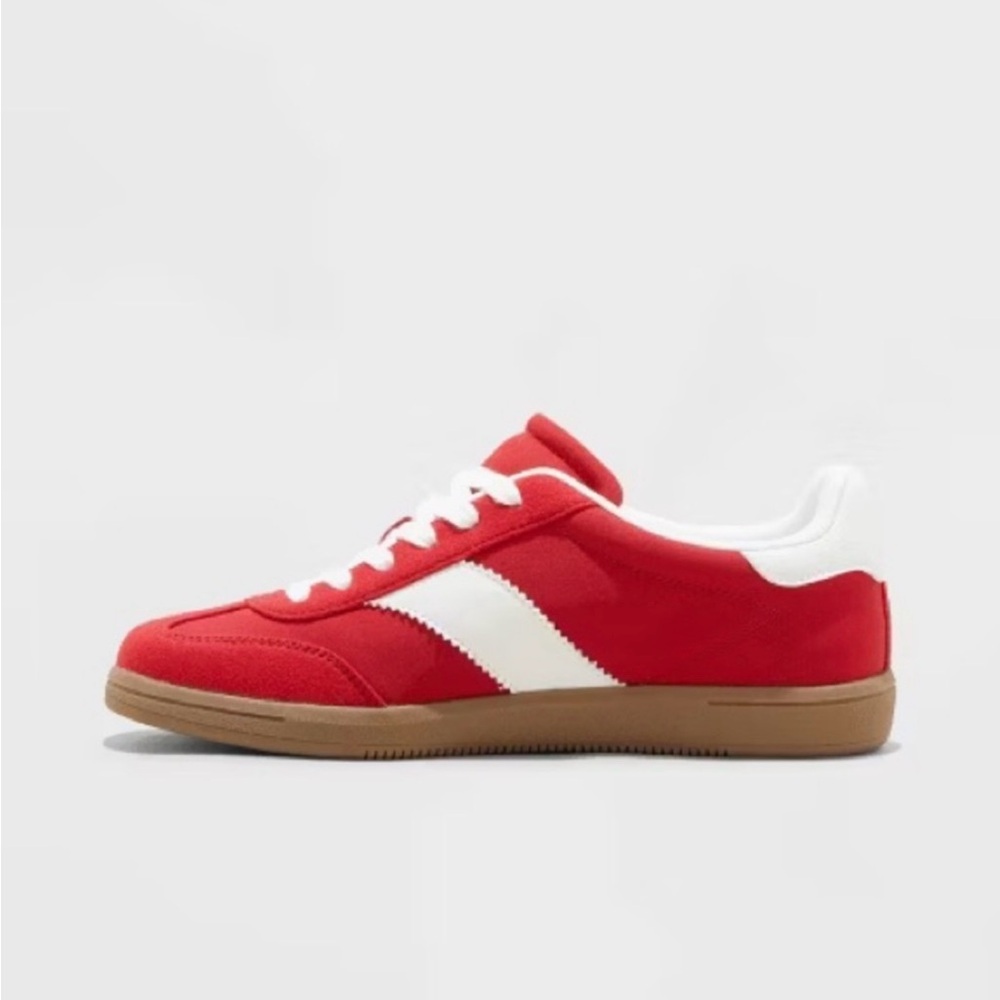 SINCERLY JULES Red & White Memory Foam Sneakers NWT | Size 8 | Sierra - Picture 3 of 10